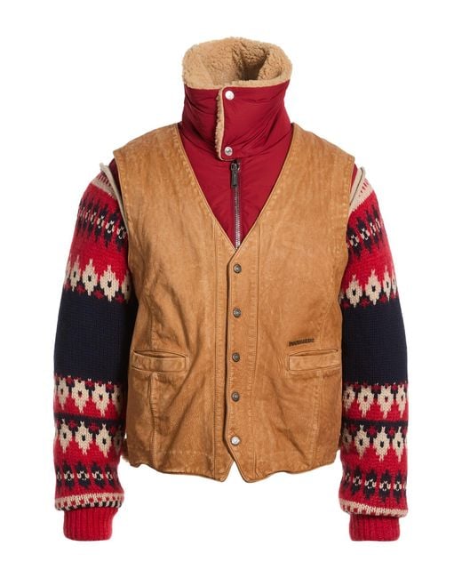 DSquared² Red Puffer for men
