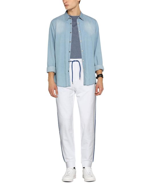 Bikkembergs White Trouser for men