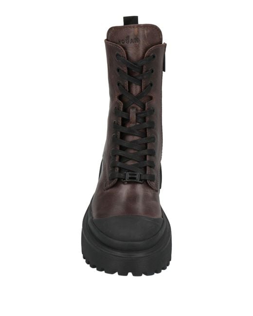 Hogan Brown Ankle Boots
