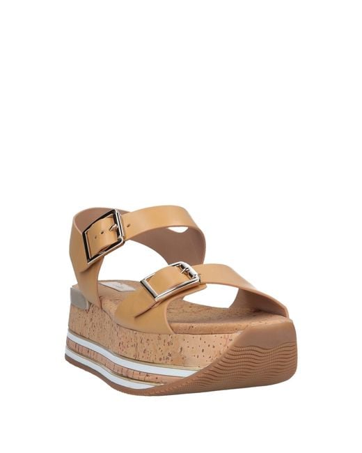 Hogan Natural Sandals Leather