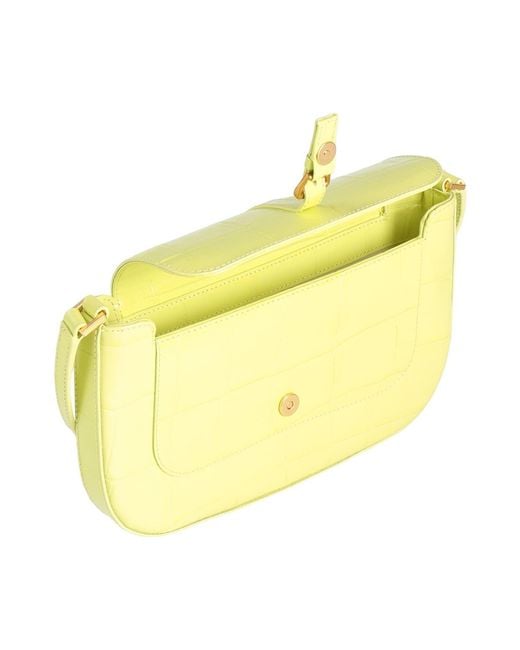 By Far Yellow Lime Handbag Cowhide