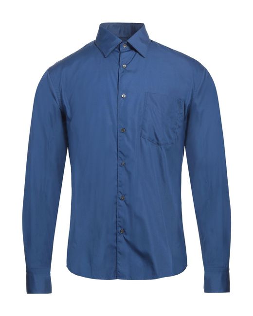 Aspesi Blue Shirt Cotton for men