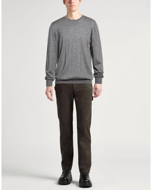 Barba Napoli Gray Sweater Virgin Wool, Silk for men
