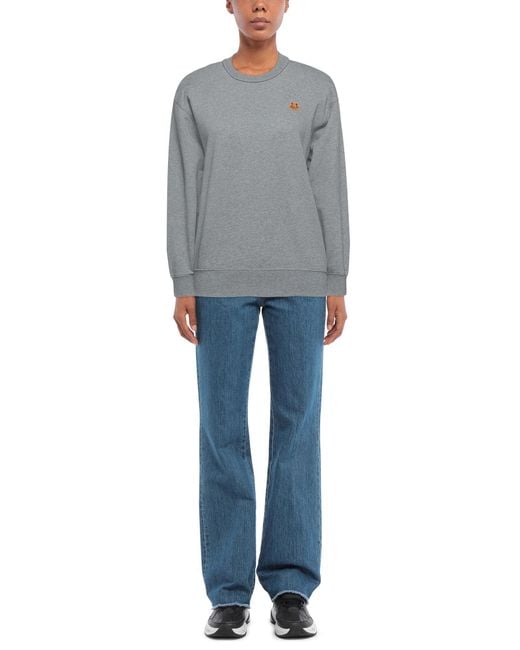 KENZO Gray Sweatshirt Cotton, Elastane