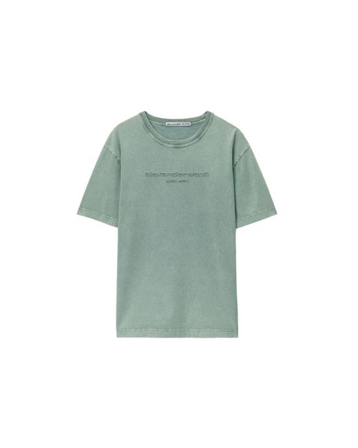 T-shirt di Alexander Wang in Green