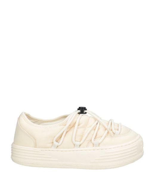 Palm Angels Natural Cream Sneakers Textile Fibers