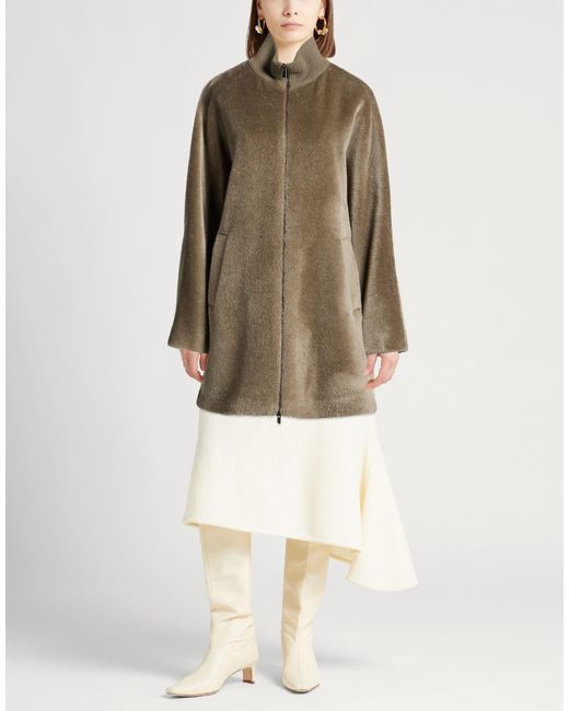 Peserico Brown Shearling & Teddy