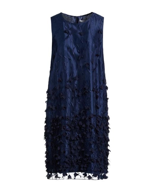 LANACAPRINA Blue Midi Dress Polyester