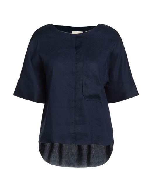 New, Unopened Bibiy. JAMIE FRILL TOP Navy - Genuine Product with