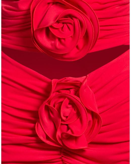 Babylon Red Mini Dress Polyester, Elastane
