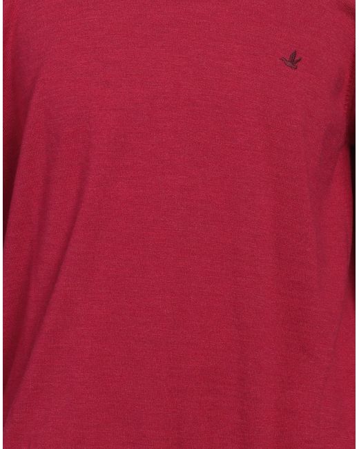 Brooksfield Red Fuchsia Sweater Wool for men