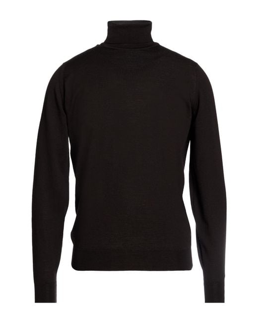 John Smedley Black Turtleneck for men