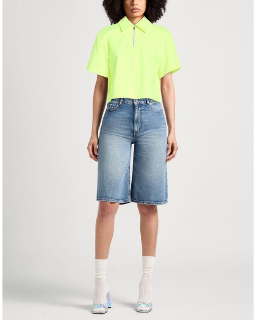 MSGM Yellow Top Polyester, Polyamide, Acrylic, Cotton