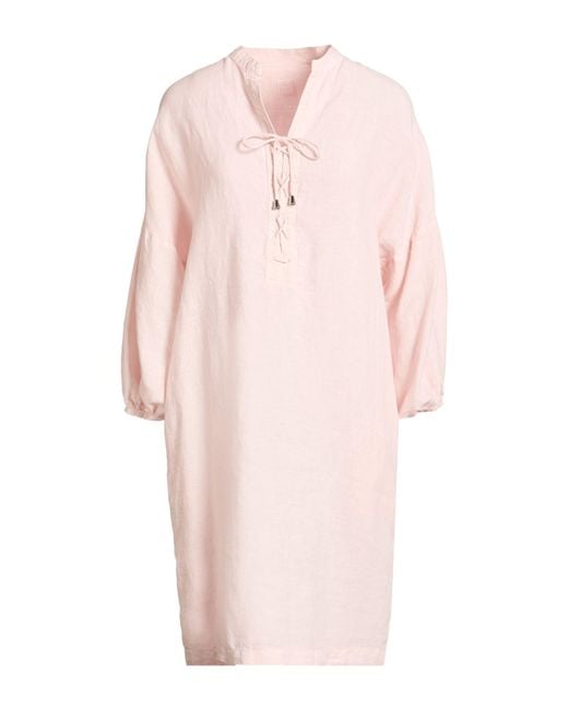 120% Lino Pink Mini Dress Linen