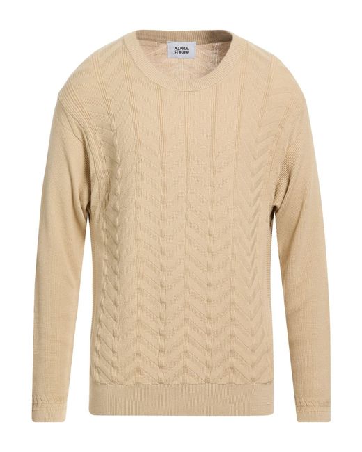 Pullover Alpha Studio de hombre de color Natural