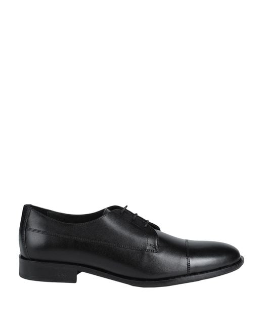 Boss Black Lace-Up Shoes Leather for men