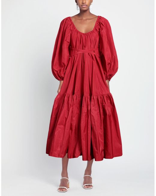 Patou Red Midi Dress