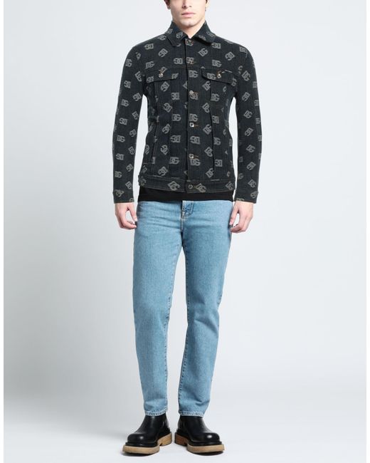 Dolce & Gabbana Blue Denim Outerwear for men