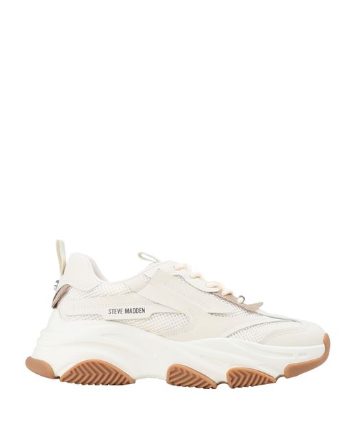 asos steve madden white trainers