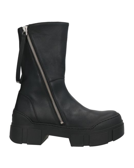 Vic Matié Black Ankle Boots Leather