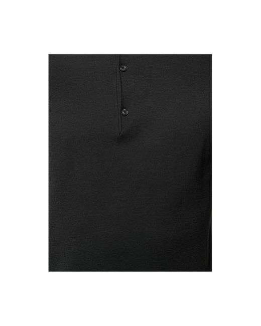 Polo John Smedley pour homme en coloris Black