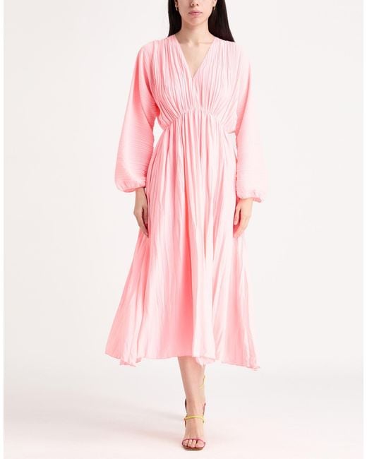Forte_forte Pink Midi Dress Polyester