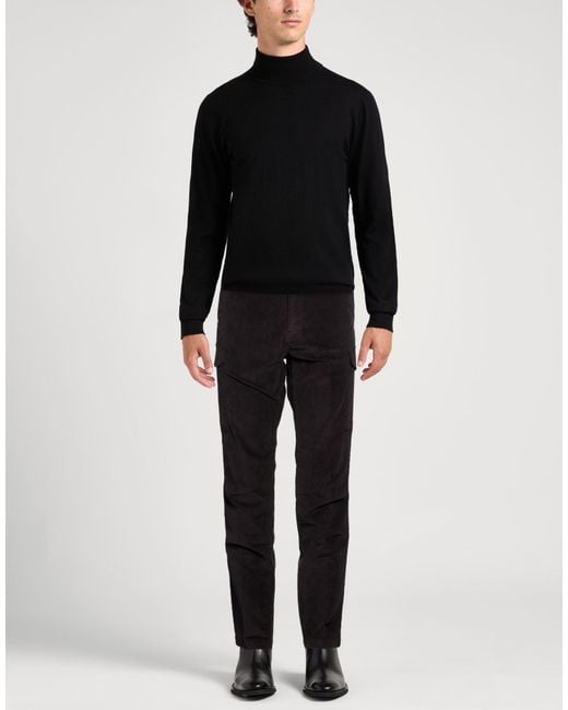 Dockers Black Pants Cotton, Elastane for men
