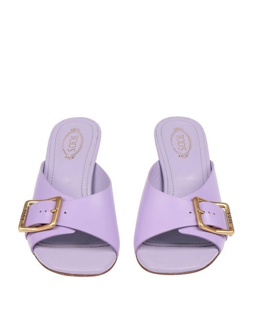 Tod's Purple Sandals