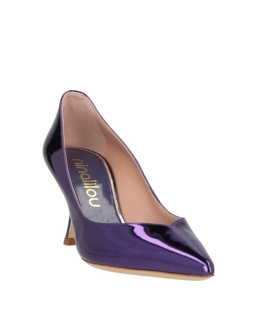 Ninalilou Purple Pumps Leather