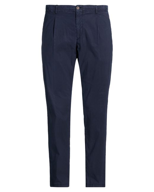 Fedeli Blue Pants Lyocell, Cotton, Elastane for men