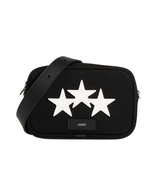 Amiri Black Cross-Body Bag Virgin Wool, Polyamide, Bull Skin for men