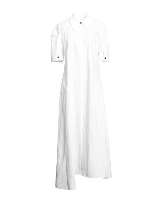 Jil Sander White Maxi Dress