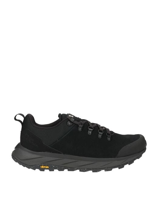 Jack Wolfskin Black Sneakers Leather, Textile Fibers for men