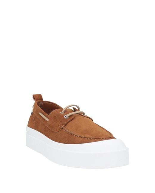 MSGM Brown Loafers Leather for men