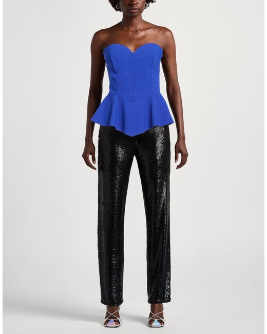 La Petite Robe Di Chiara Boni Blue Bright Top Polyamide, Elastane