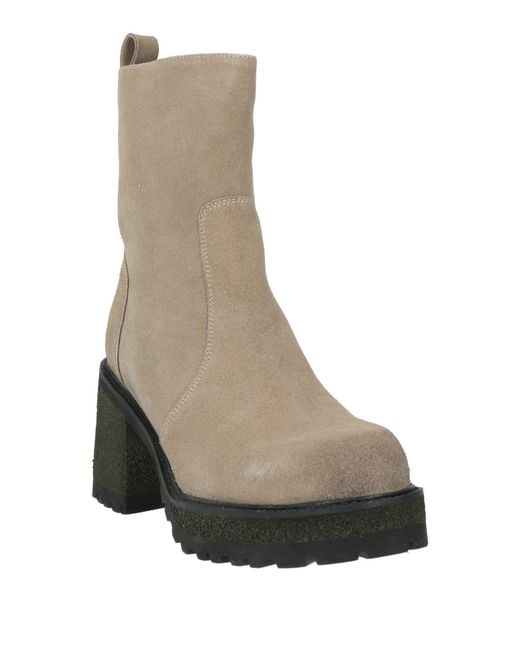 CafeNoir Brown Ankle Boots Leather