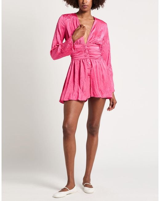 Gaelle Paris Pink Playsuit Polyester