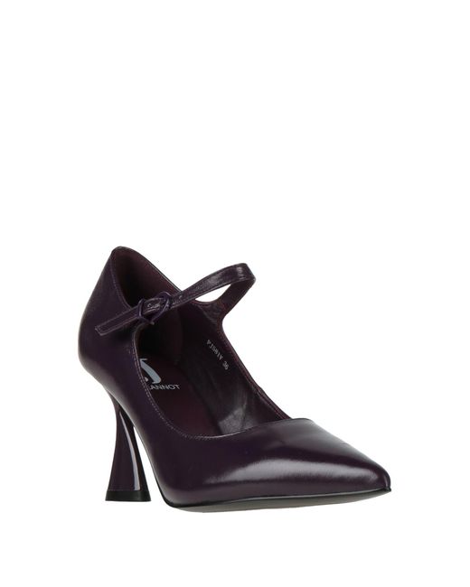 Jeannot Purple Plum Pumps Leather