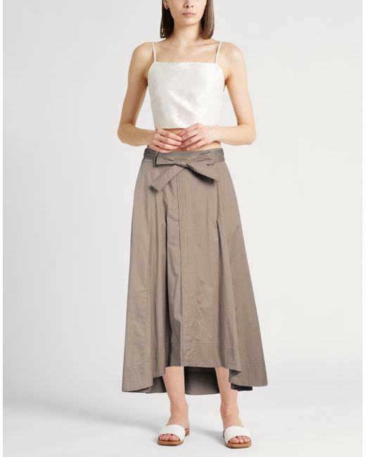 Gonna Midi di Peserico in Brown