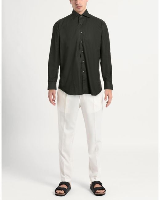 Alessandro Gherardi Black Shirt Cotton for men
