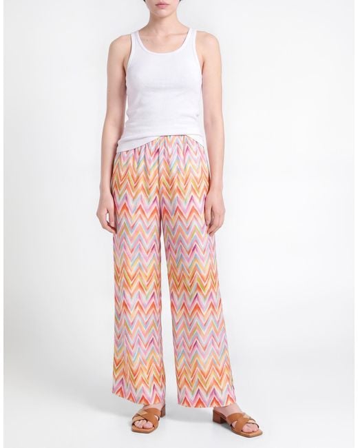 Missoni Pink Pants Viscose