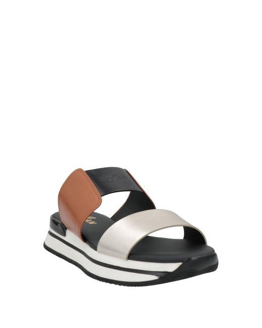 Hogan White Sandals