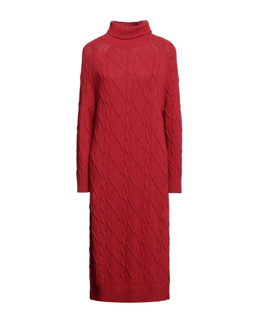 Max Mara Studio Red Midi Dress