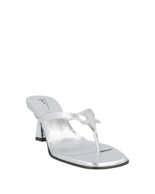 NODALETO White Thong Sandal