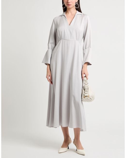 Caliban White Maxi Dress Tencel