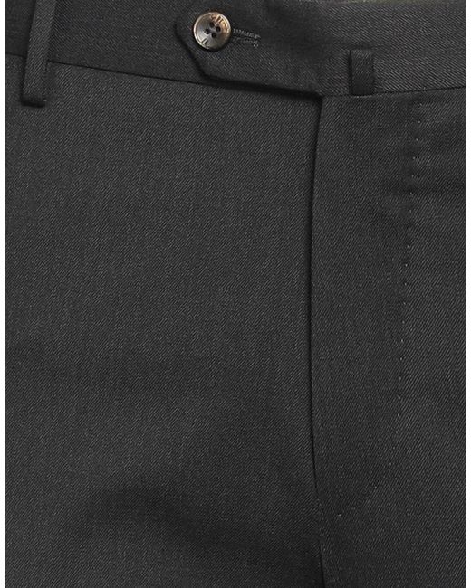 PT Torino Gray Pants Polyester, Wool, Elastane for men