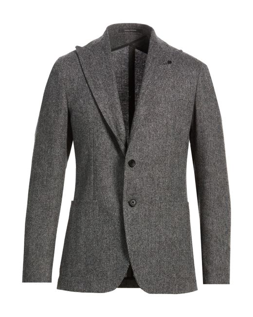 Tagliatore Gray Blazer Wool, Cashmere for men