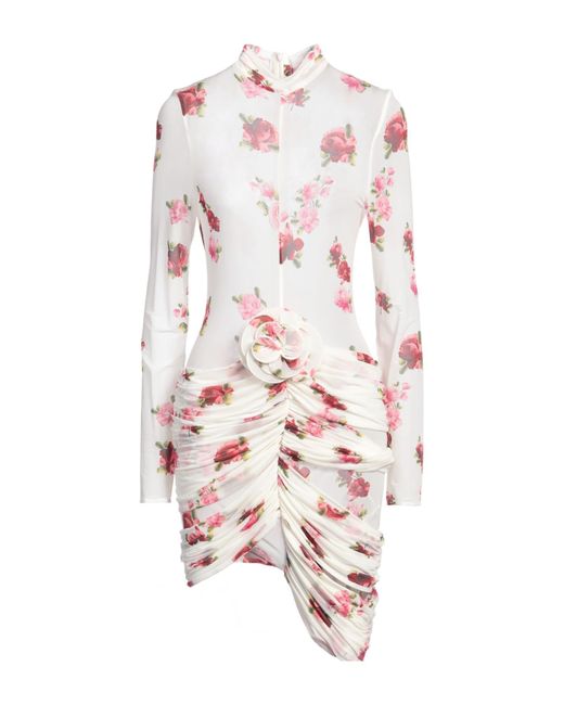 Magda Butrym Pink Mini Dress Cupro, Elastane