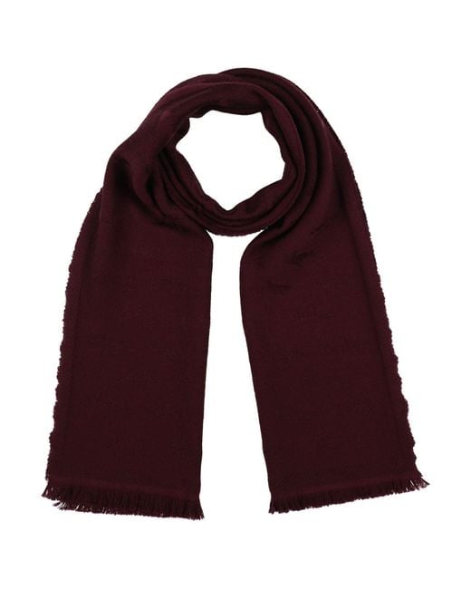 Paul & Shark Red Scarf Virgin Wool for men