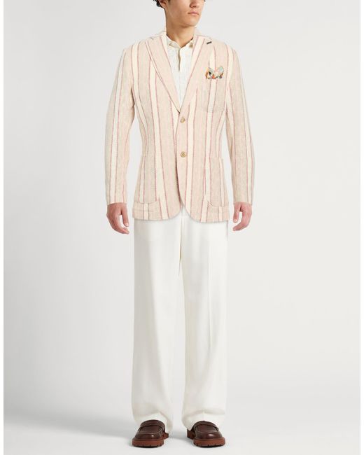 Bob Natural Blazer Cotton, Polyester for men